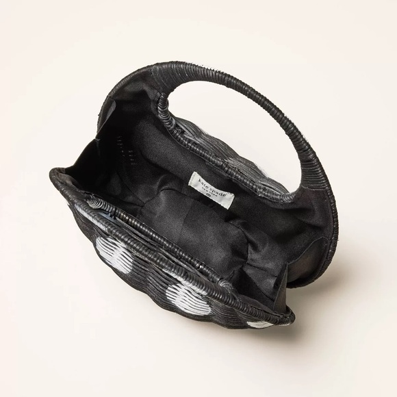 Kate Spade X Target Sold Out Wicker Polka Dot Bag - Picture 2 of 2